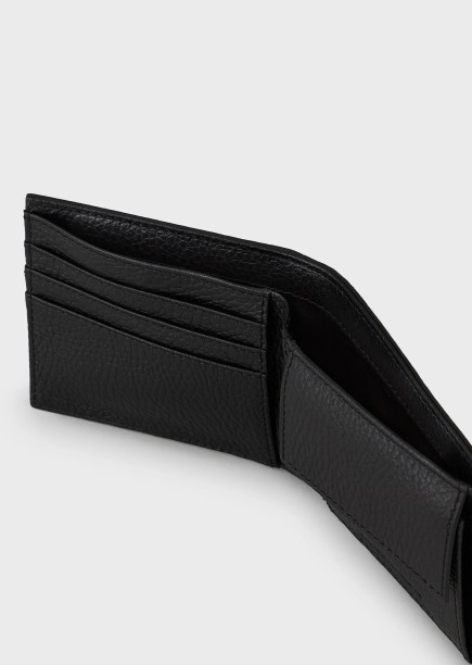 PORTEFEUILLE AVEC PORTE-MONNAIE NOIR EMPORIO ARMANI