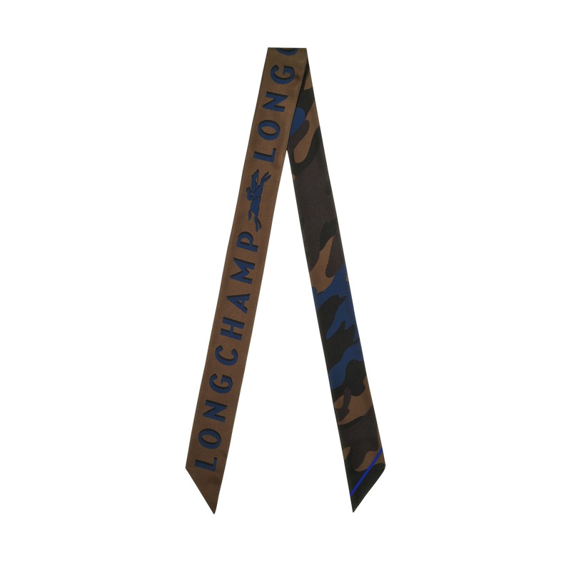 LONGCHAMP BANDEAU DE SOIE MARINE