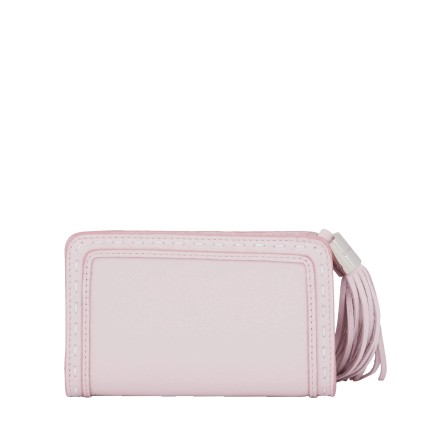 PORTEFEUILLE COMPACT PREMIER FLIRT LANCEL ROSE DRAGÉE
