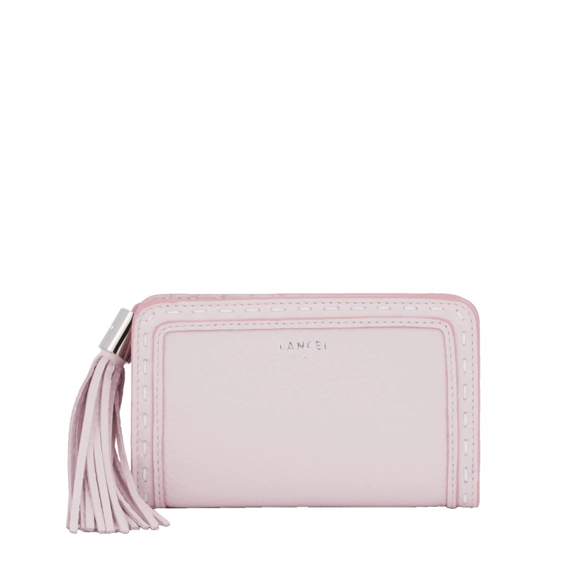 PORTEFEUILLE COMPACT PREMIER FLIRT LANCEL ROSE DRAGÉE PORTEFEUILLE COMPACT PREMIER FLIRT LANCEL ROSE DRAGÉE
