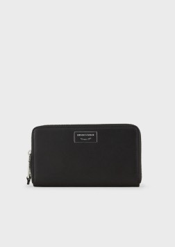 COMPAGNON ZIPPÉ NOIR LOGO EMPORIO ARMANI