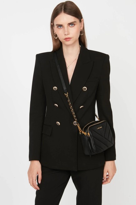 SAC TROTTEUR SOFT MATELASSÉ NOIR LANCASTER