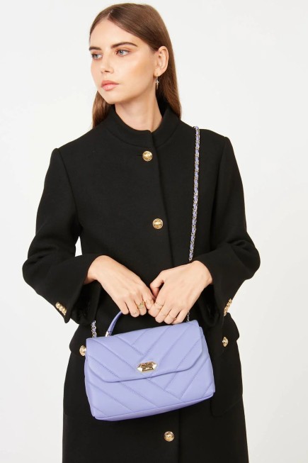 SAC TROTTEUR SOFT MATELASSÉ LAVANDE LANCASTER