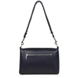 SAC TROTTEUR FOULONNÉ DOUBLE BLEU IN ARGENT LANCASTER