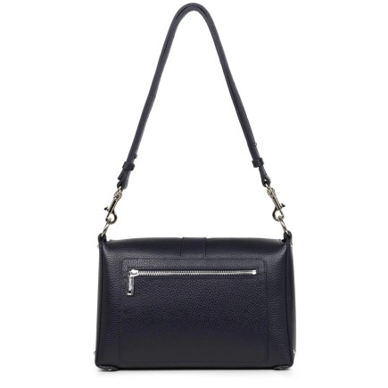 SAC TROTTEUR FOULONNÉ DOUBLE BLEU IN ARGENT LANCASTER