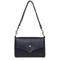 SAC TROTTEUR FOULONNÉ DOUBLE BLEU IN ARGENT LANCASTER