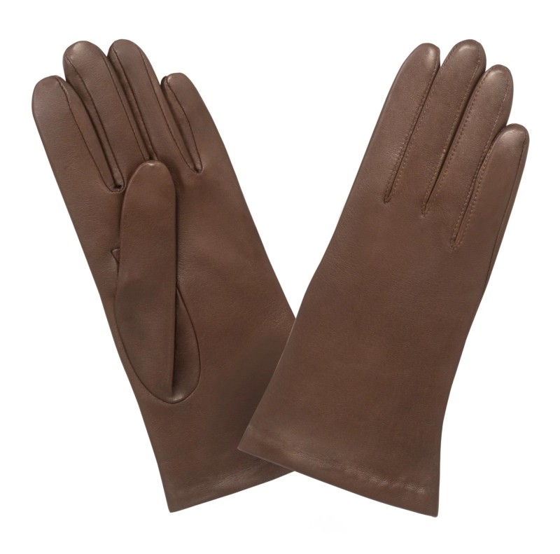 GANTS TACTILES CUIR PRESTIGE FEMME CORK DOUBLURE SOIE GLOVE STORY
