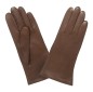 GANTS TACTILES CUIR PRESTIGE FEMME CORK DOUBLURE SOIE GLOVE STORY