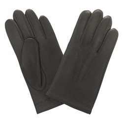 GANTS CUIR PRESTIGE HOMME BRUN DOUBLURE EN CACHEMIRE GLOVE STORY
