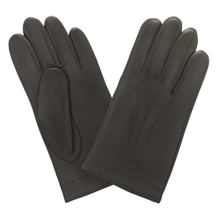 GANTS CUIR PRESTIGE HOMME BRUN DOUBLURE EN CACHEMIRE GLOVE STORY