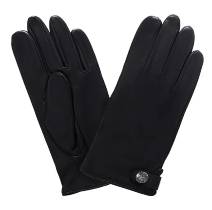 GANTS CUIR PRESTIGE HOMME NOIR DOUBLURE EN CACHEMIRE GLOVE STORY