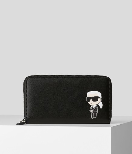 PORTEFEUILLE CONTIMENTAL ZIPPÉ K/IKONIK 2.0 NOIR KL