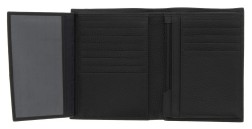 PORTEFEUILLE VERTICAL ZIPPÉ RAPHAEL NOIR LE TANNEUR