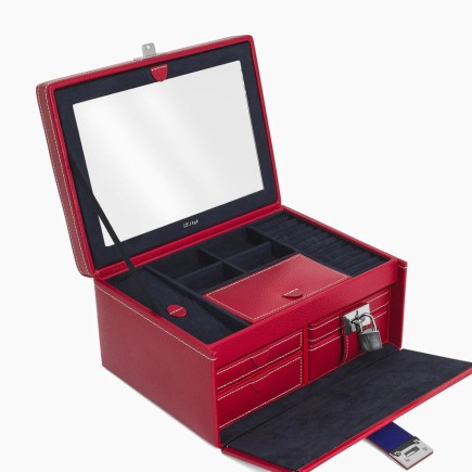 COFFRET BIJOUX GM GRENAT LE TANNEUR