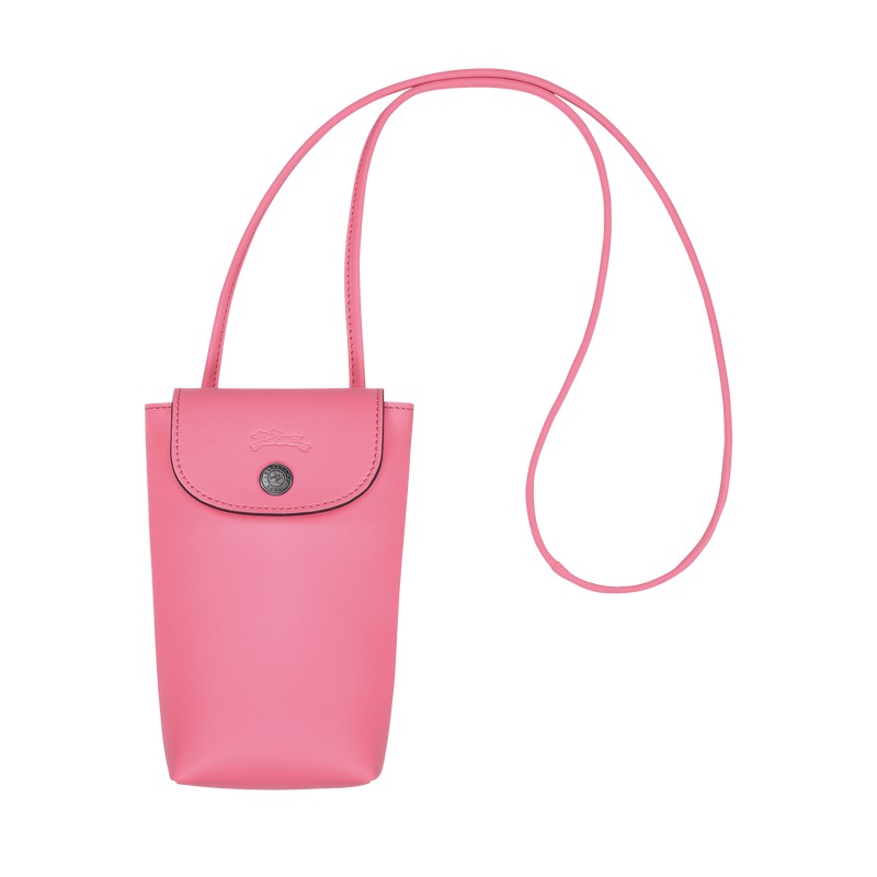 LONGCHAMP LE PLIAGE XTRA ÉTUI TÉLÉPHONE AVEC CORDON ROSE