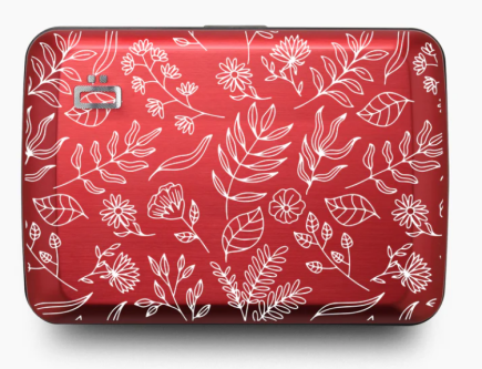 PORTE CARTES SMART CASE OSLO GRAVÉ FLORAL ÖGON DESIGN