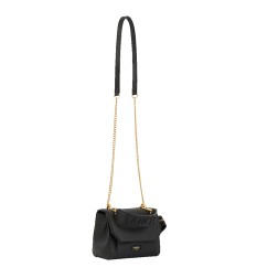 SAC À RABAT NINON MOYEN MODÈLE NOIR/GOLD LANCEL