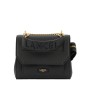 SAC À RABAT NINON MOYEN MODÈLE NOIR/GOLD LANCEL
