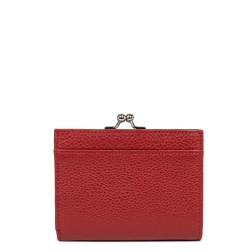 PORTE MONNAIE FERMOIR FOULONNÉ PM CARMIN LANCASTER