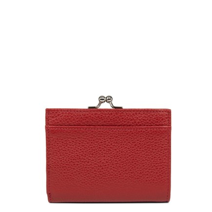 PORTE MONNAIE FERMOIR FOULONNÉ PM CARMIN LANCASTER