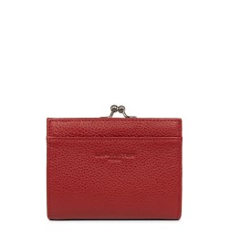 PORTE MONNAIE FERMOIR FOULONNÉ PM CARMIN LANCASTER