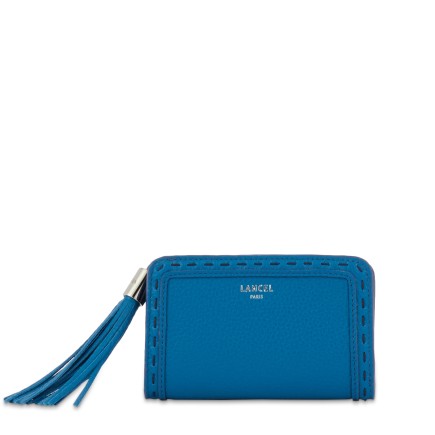 PORTEFEUILLE COMPACT PREMIER FLIRT LANCEL COBALT