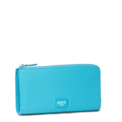PORTEFEUILLE ZIPPÉ NINON BLEU OCÉAN LANCEL