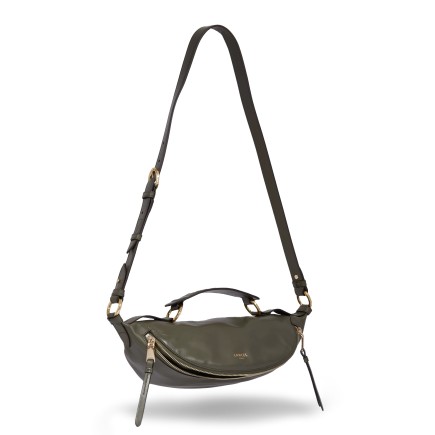 SAC PORTÉ CROISÉ S ORIGAMI DE LANCEL KAKI FONCÉ