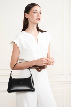 PETIT SAC BAGUETTE SUAVE ACE NOIR LANCASTER