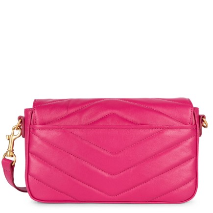 SAC TROTTEUR SOFT MATELASSÉ FUXIA LANCASTER