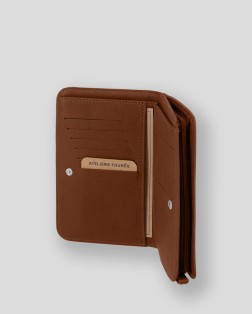 PORTEFEUILLE NÉRÉÏDES ANTI RFID GRAND FORMAT BAROUDEUSE FAUVE FOURÉS
