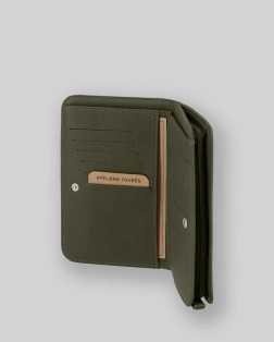 PORTEFEUILLE NÉRÉÏDES ANTI RFID GRAND FORMAT BAROUDEUSE KAKI FOURÉS