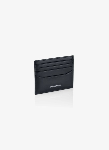 PORTE CARTE NOIR STEEL LOGO PORSCHE DESIGN