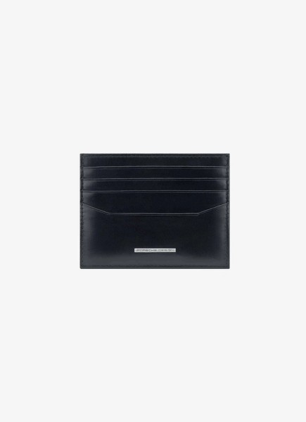 PORTE CARTE NOIR STEEL LOGO PORSCHE DESIGN