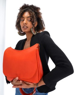 SAC PORTÉ CROISÉ ARTHÉMIS BAROUDEUSE ORANGE CONFITE FOURÉS