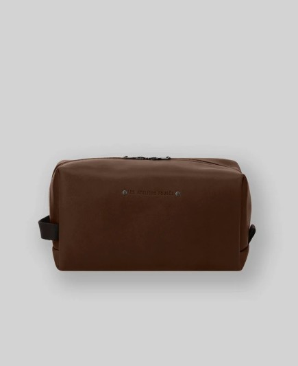 TROUSSE DE TOILETTE SILÈNE BAROUDEUR COGNAC FOURÉS