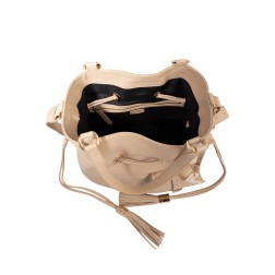 SAC SEAU M PREMIER FLIRT CAPPUCCINO/DORÉ LANCEL