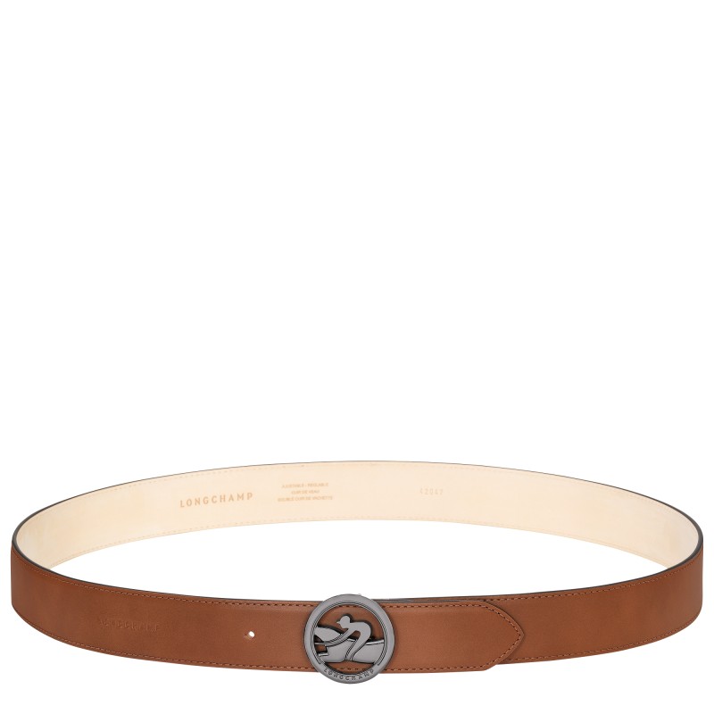 LONGCHAMP BOX-TROT CEINTURE HOMME COGNAC