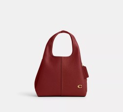 SAC ÉPAULE LANA ÉMAIL ROUGE COACH