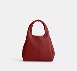 SAC ÉPAULE LANA ÉMAIL ROUGE COACH