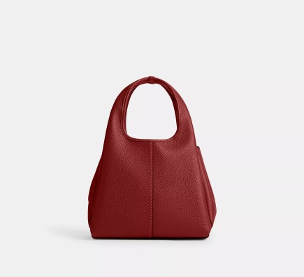 SAC ÉPAULE LANA ÉMAIL ROUGE COACH