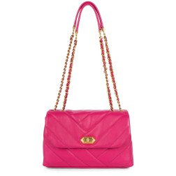 SAC TROTTEUR SOFT MATELASSÉ FUXIA LANCASTER