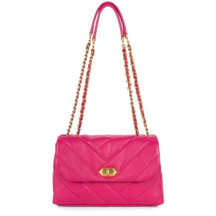 SAC TROTTEUR SOFT MATELASSÉ FUXIA LANCASTER