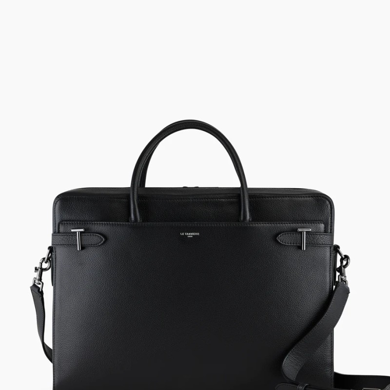 PORTE DOCUMENTS 15" EMILIE NOIR LE TANNEUR PORTE DOCUMENTS 15" EMILIE NOIR LE TANNEUR