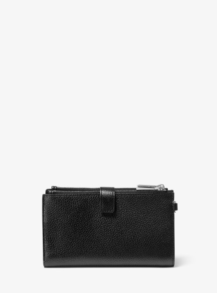 PORTEFEUILLE JET SET NOIR/ARGENT MK