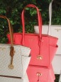 CABAS AVEC LOGO MARILYN VANILLE/NOISETTE MK CABAS AVEC LOGO MARILYN VANILLE/NOISETTE MK
