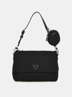SAC PORTÉ ÉPAULE ÉCO GEMMA NOIR GUESS