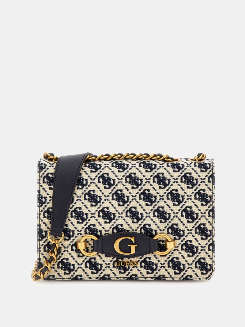 SAC BANDOULIÈRE IZZI NAVY LOGO GUESS