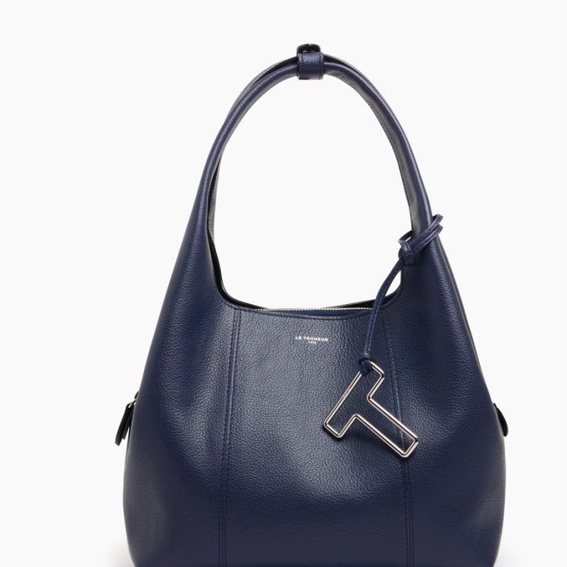 MOYEN SAC À MAIN JULIETTE BLEU CRÉPUSCULE LE TANNEUR