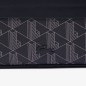 SAC BANDOULIÈRE THE BLEND EN TOILE MONOGRAMME NOIR/GRIS LACOSTE